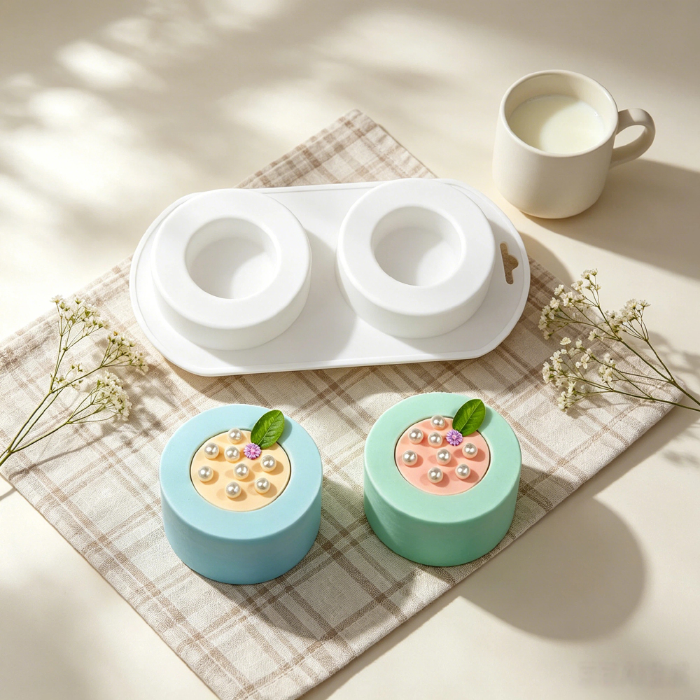 Candle Making Class - 2-Part Silicone Mold for Mousse Cake