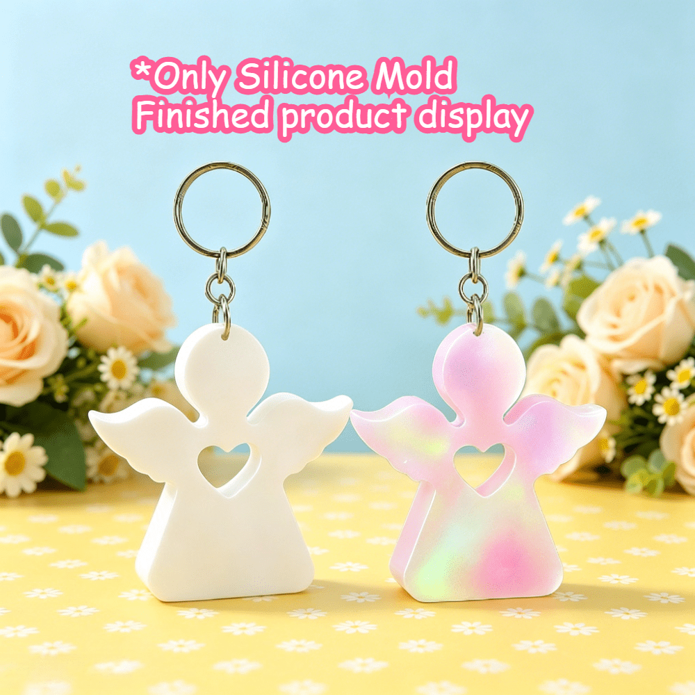 Candle Making Things - Hollow Little Angel Silicone Resin Mold
