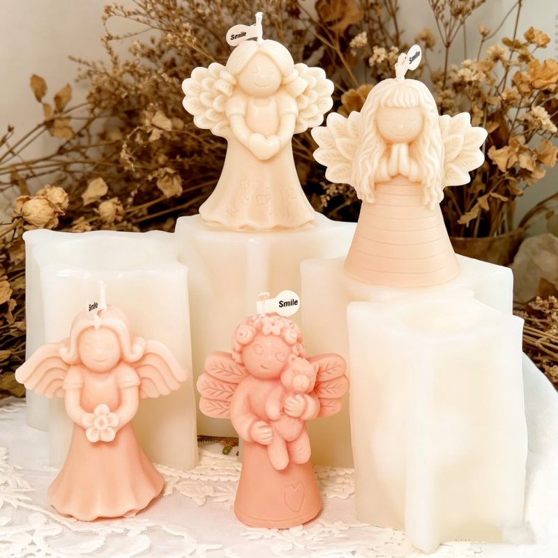 Candle Making Books - Guardian Angel Silicone Candle Mold DIY