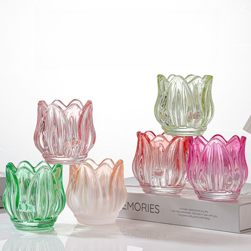 Glass Tulip Candle Cup, Atmosp - Candle Making Glass ulasan dan harga