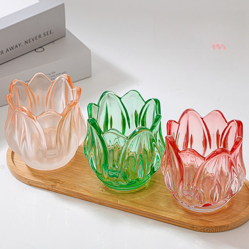 Glass Tulip Candle Cup, Atmosp - Candle Making Glass ulasan dan harga