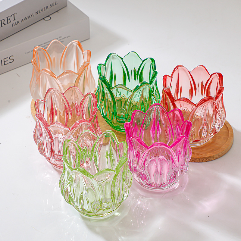 Glass Tulip Candle Cup, Atmosp - Candle Making Glass ulasan dan harga