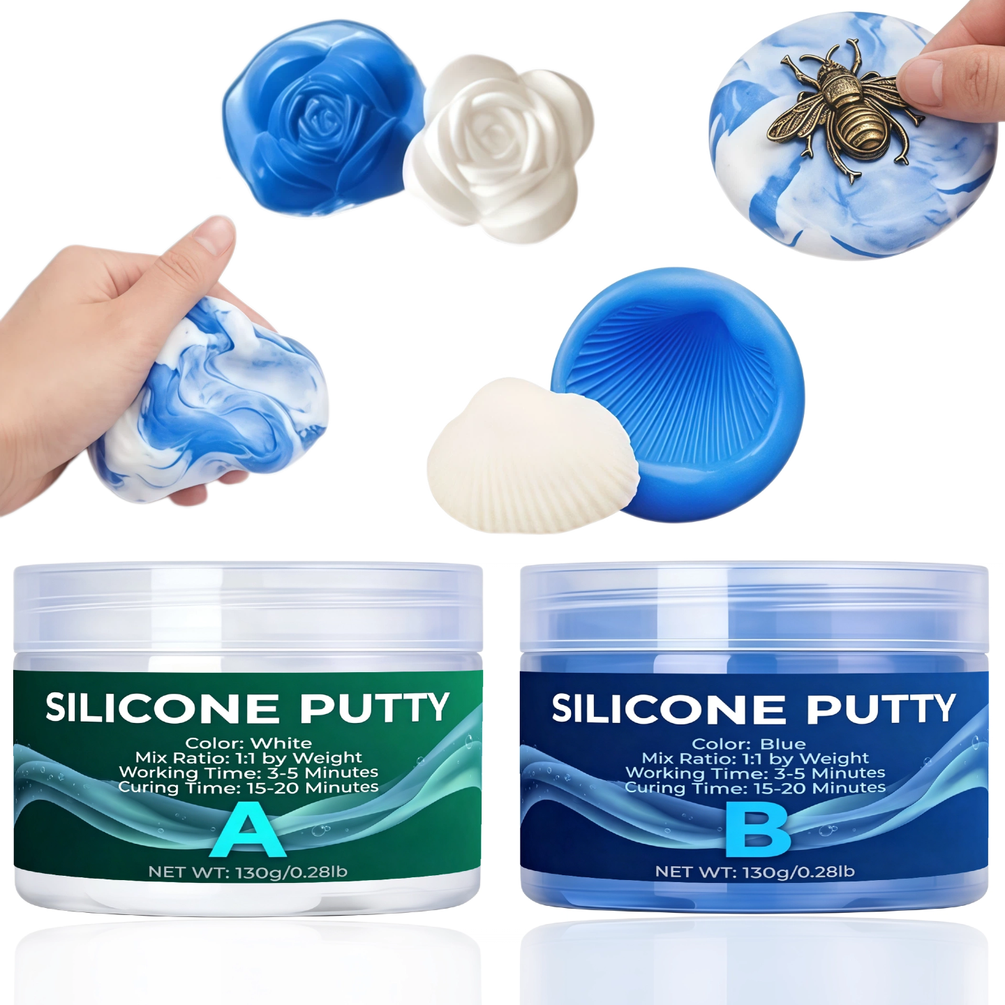 Silicone Putty Mold Making Sup - Candle Mold Silicone ulasan dan harga