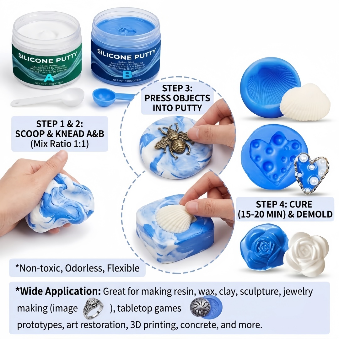 Silicone Putty Mold Making Sup - Candle Mold Silicone ulasan dan harga