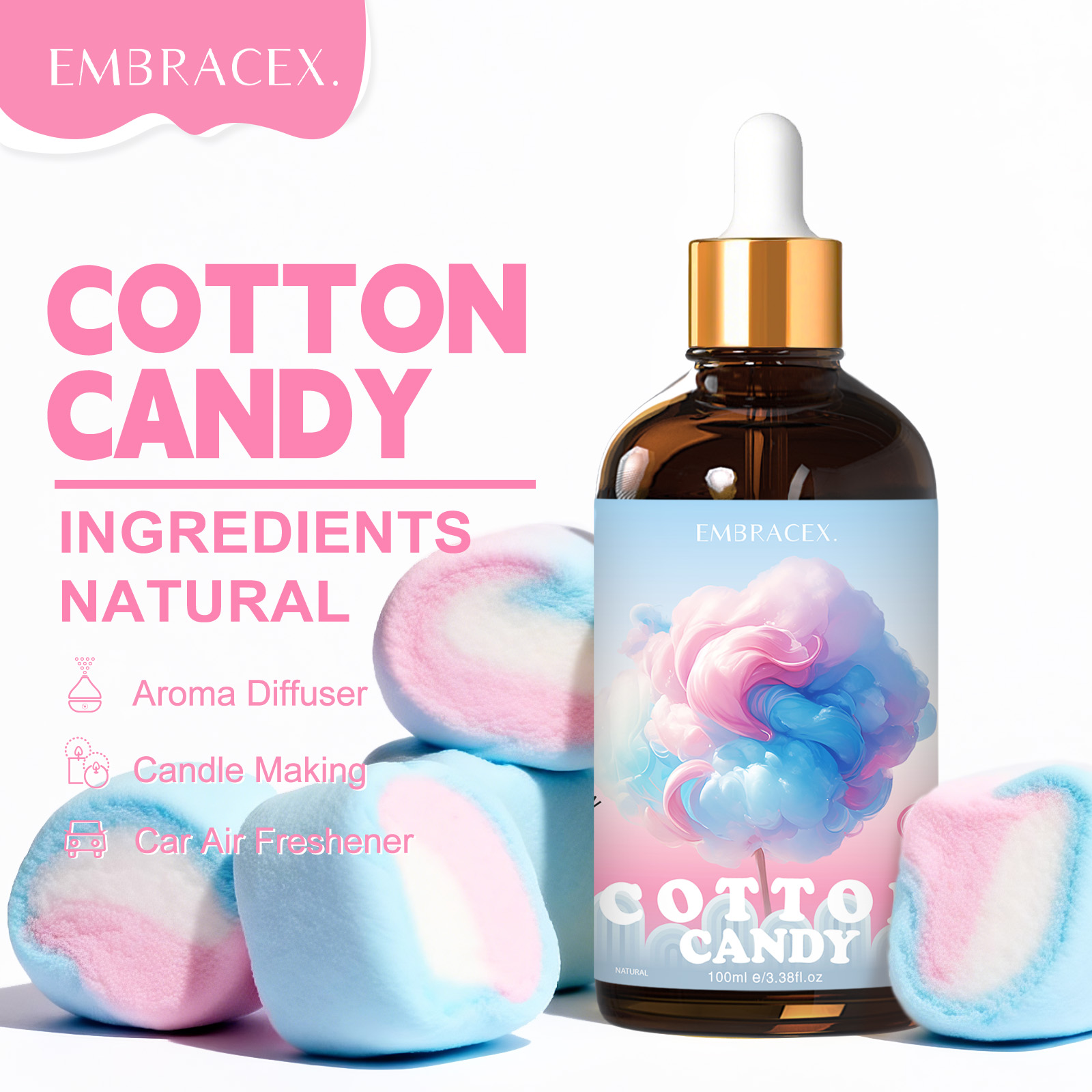 100ml Cotton Candy Essential O - Candle Making Essentials ulasan dan harga