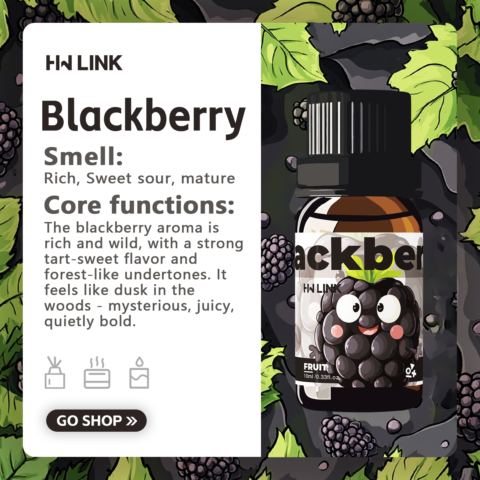 Blackberry Essential Oil  10ml - Candle Making Essentials ulasan dan harga