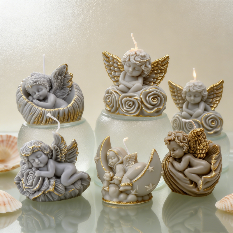 Cute Rose Wings Angel Shaped S - Candle Making Books ulasan dan harga