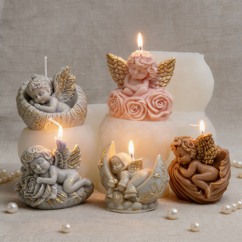 Cute Rose Wings Angel Shaped S - Candle Making Books ulasan dan harga