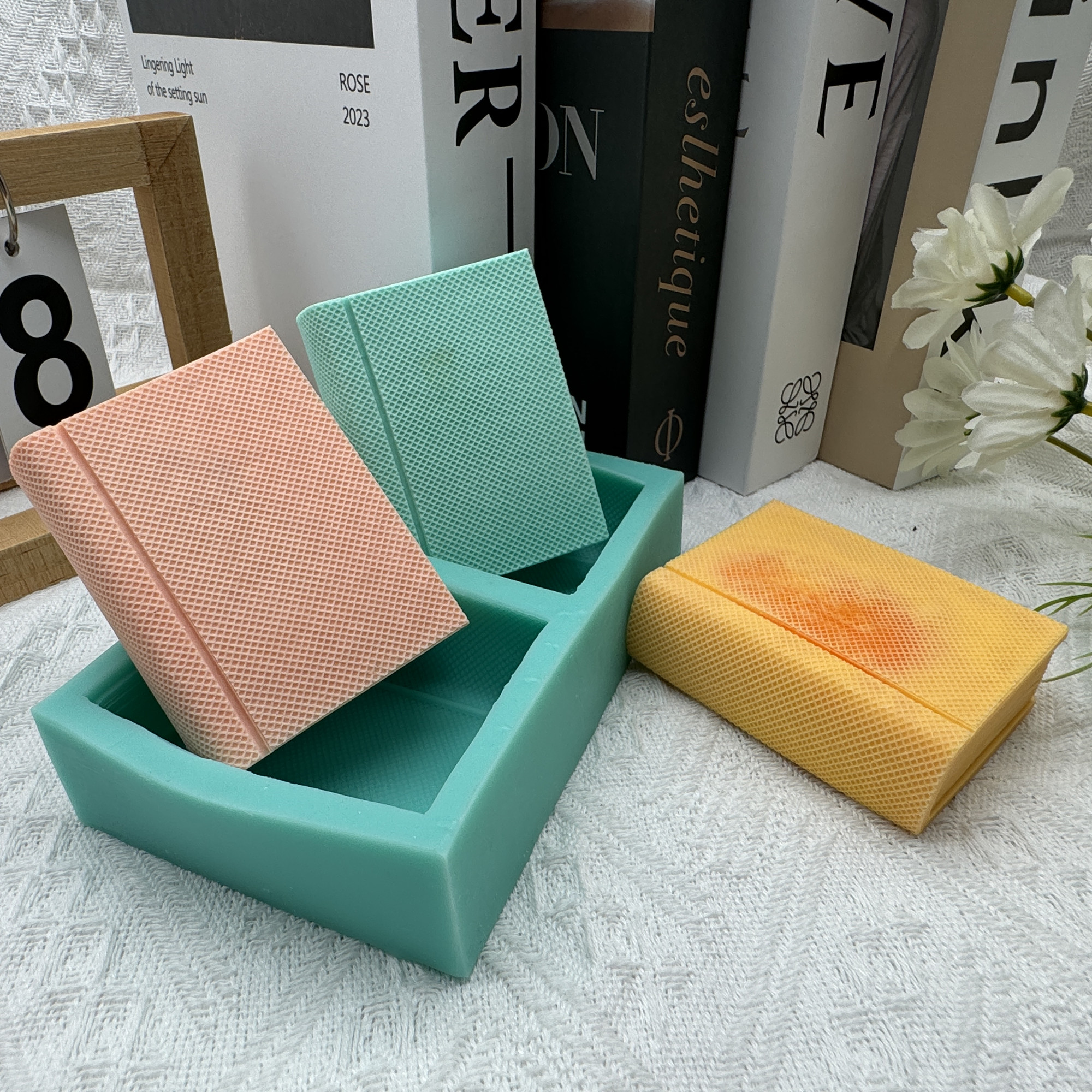 Two Book Silicone Soap Molds H - Candle Making Books ulasan dan harga