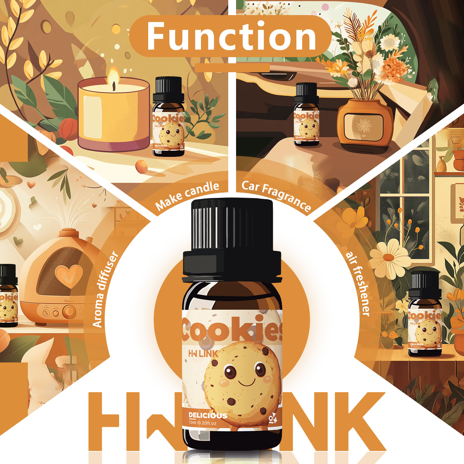 10ml Cookies Essential Oils  f - Candle Making Essentials ulasan dan harga