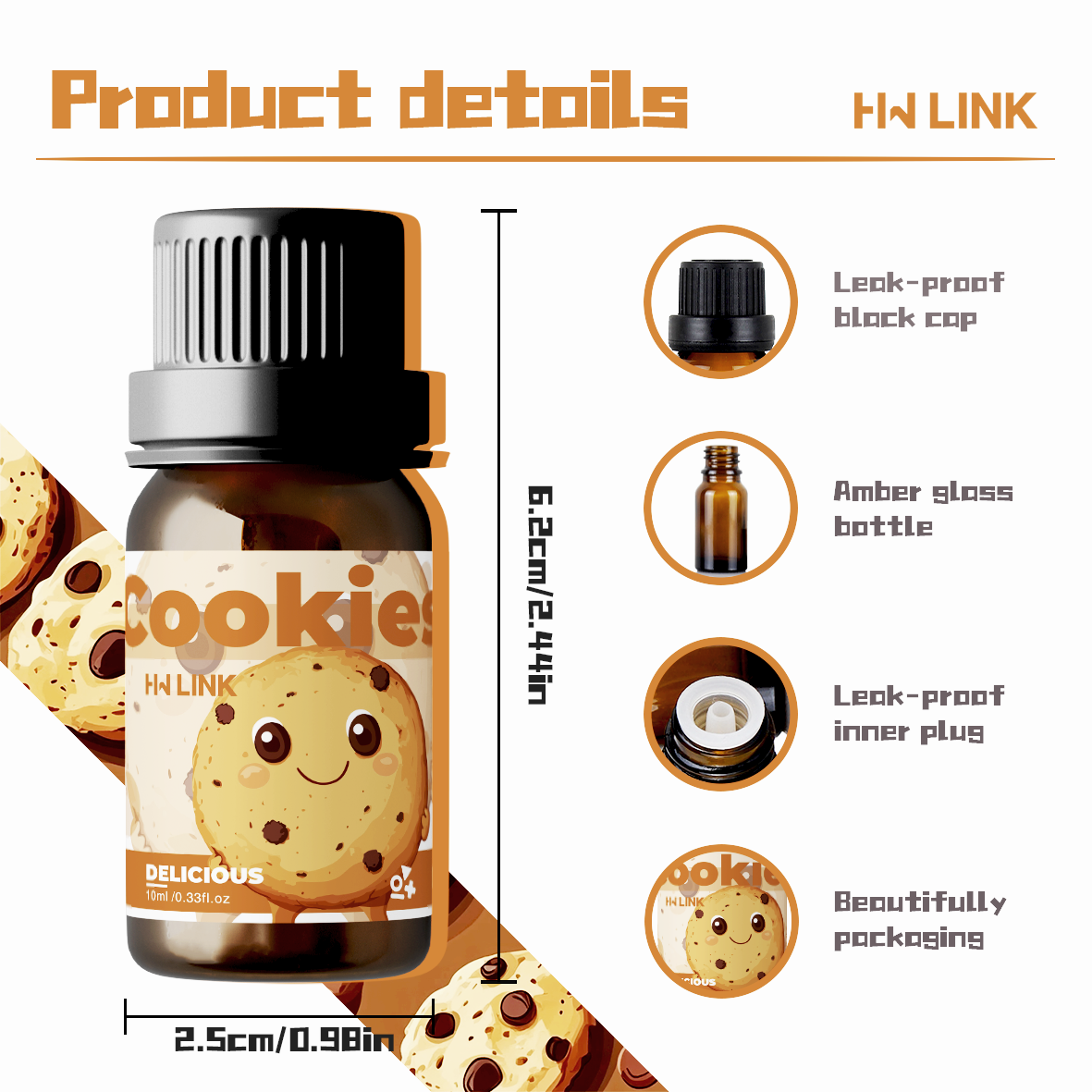 10ml Cookies Essential Oils  f - Candle Making Essentials ulasan dan harga