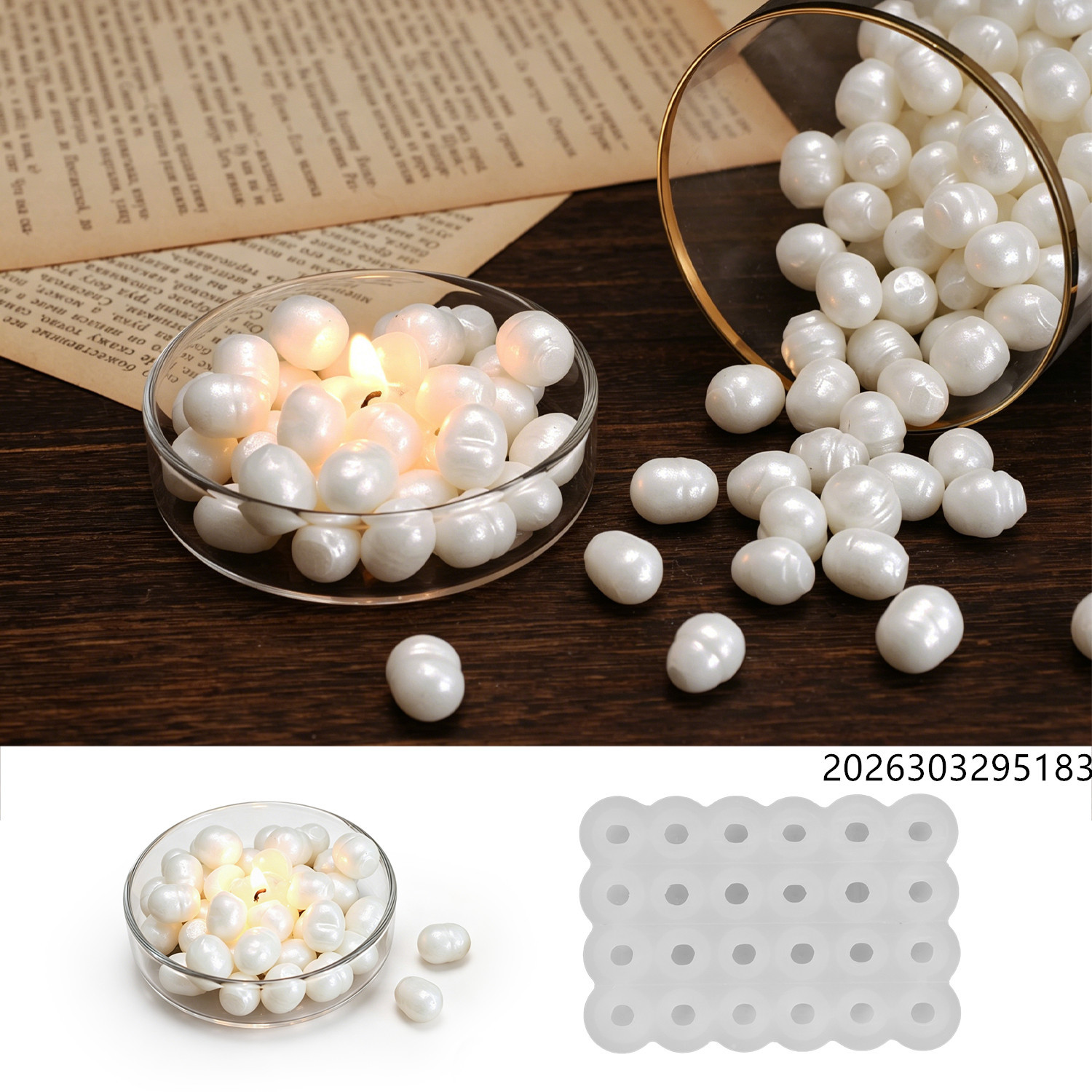 Healing Ocean Pearl Mirror Wax - Candle Making Things ulasan dan harga