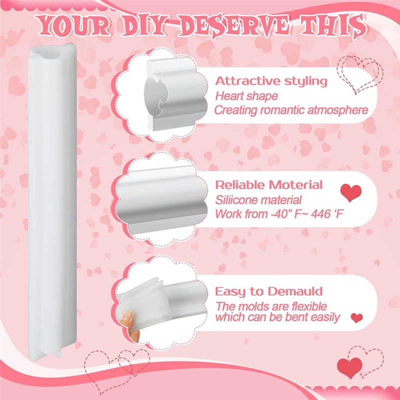6 Piece Long Tube Silicone Mol - Candle Making Youtube ulasan dan harga