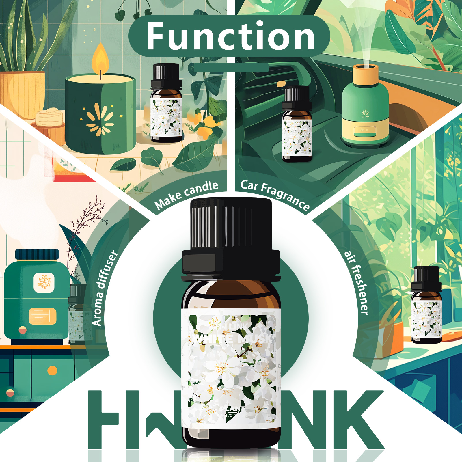 White Musk Essential Oils 10ml - Candle Making Essentials ulasan dan harga