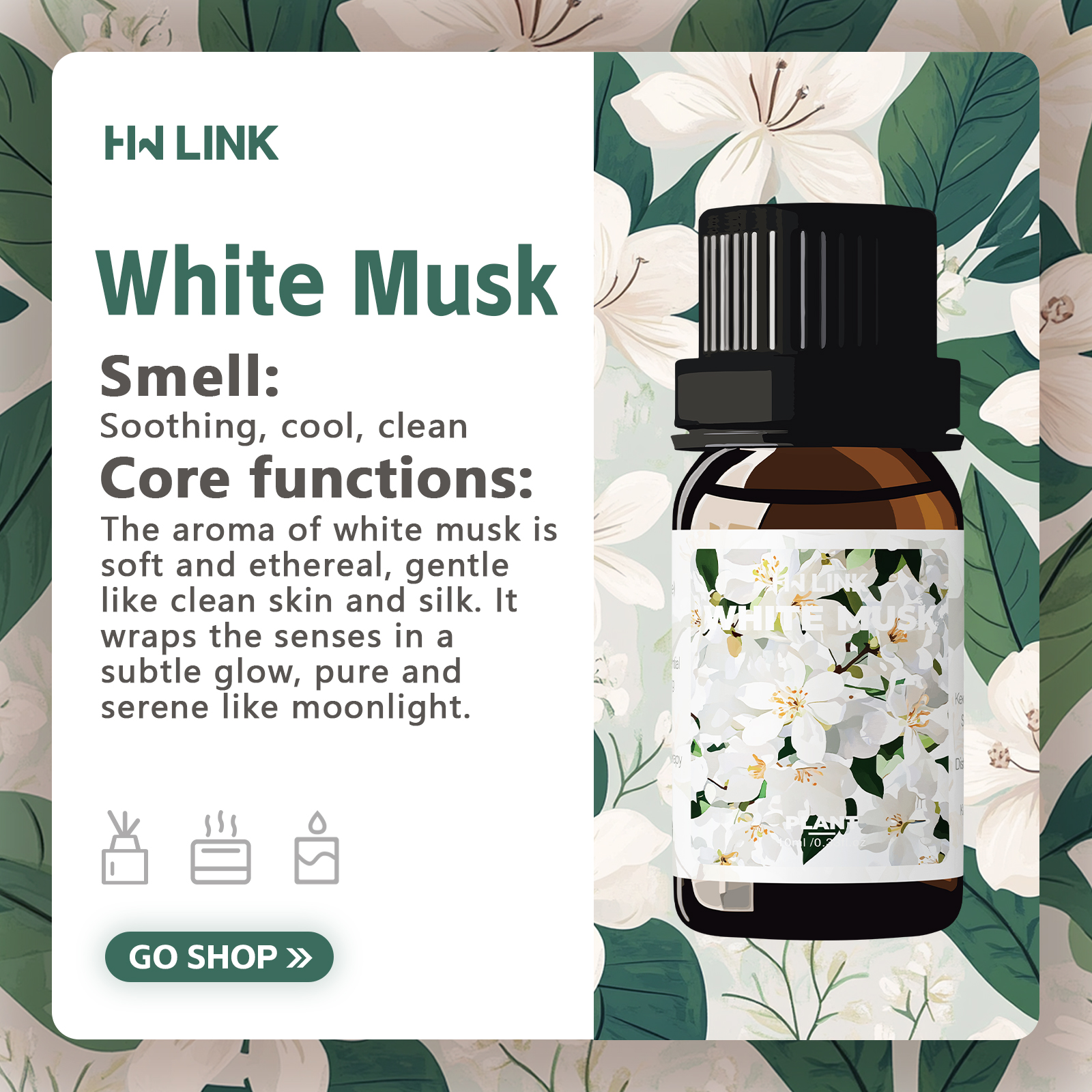 White Musk Essential Oils 10ml - Candle Making Essentials ulasan dan harga