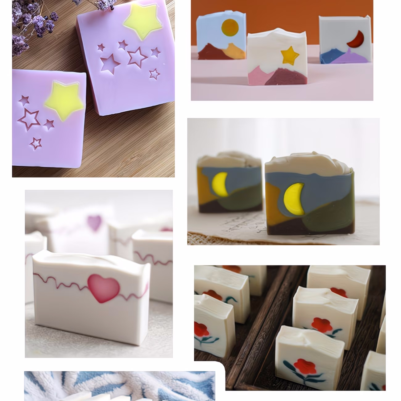 Silicone Tube Mold Star Heart  - Candle Making Youtube ulasan dan harga