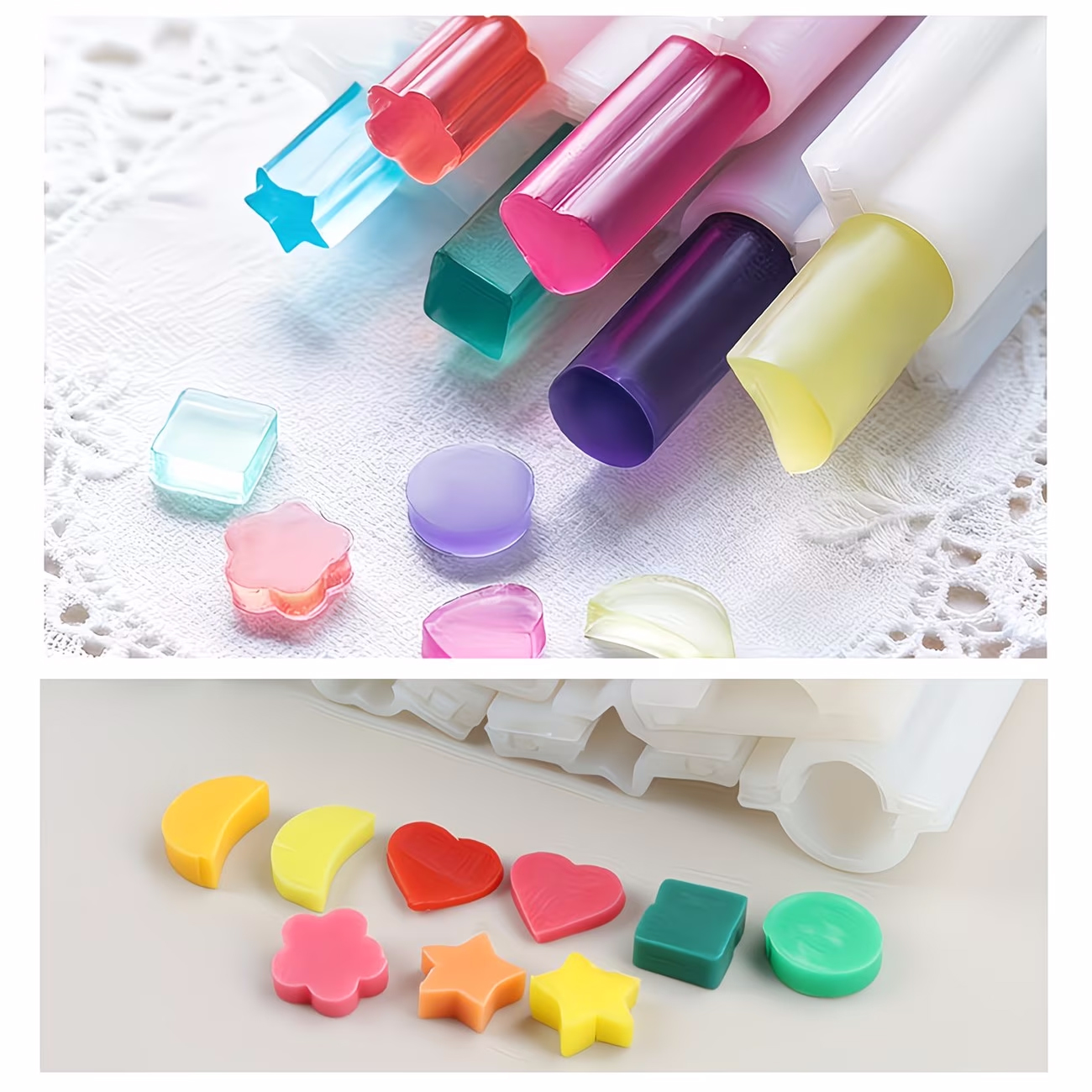 Silicone Tube Mold Star Heart  - Candle Making Youtube ulasan dan harga
