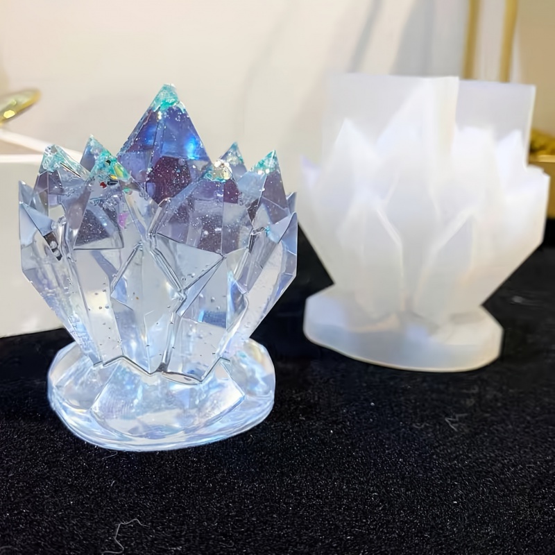 1pcCrystal Cluster Decorative  - Candle Mold Silicone ulasan dan harga