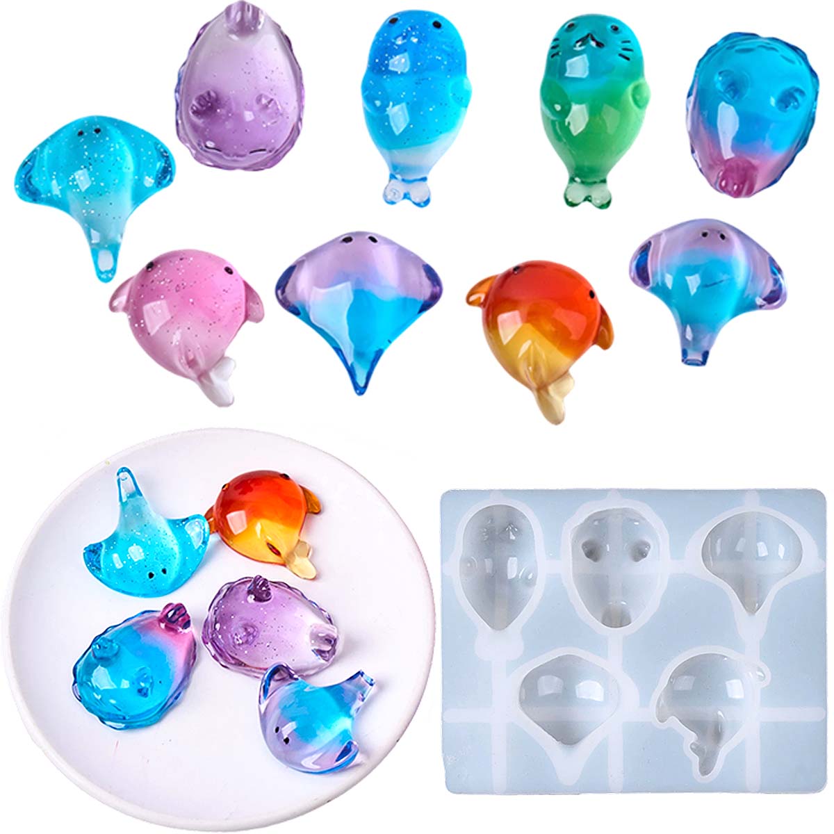 3D Healing Kawaii Manta Ray Wh - Candle Making Things ulasan dan harga