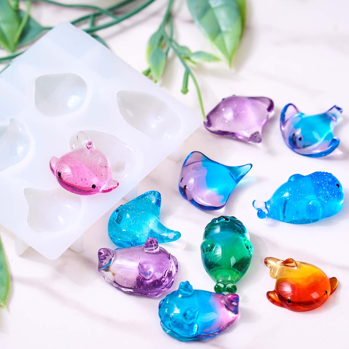 3D Healing Kawaii Manta Ray Wh - Candle Making Things ulasan dan harga