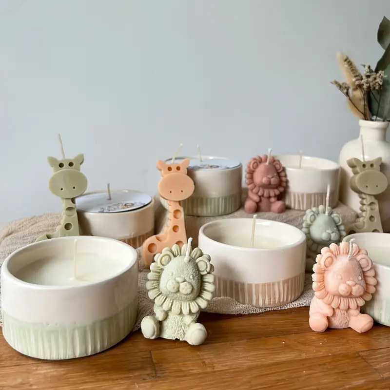 Cute Cartoon Lion & Giraffe Sc - Candle Making Books ulasan dan harga