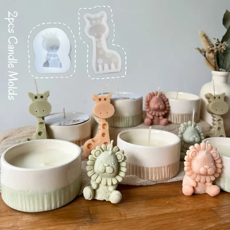 Cute Cartoon Lion & Giraffe Sc - Candle Making Books ulasan dan harga