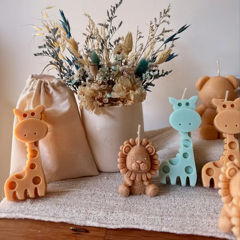 Cute Cartoon Lion & Giraffe Sc - Candle Making Books ulasan dan harga