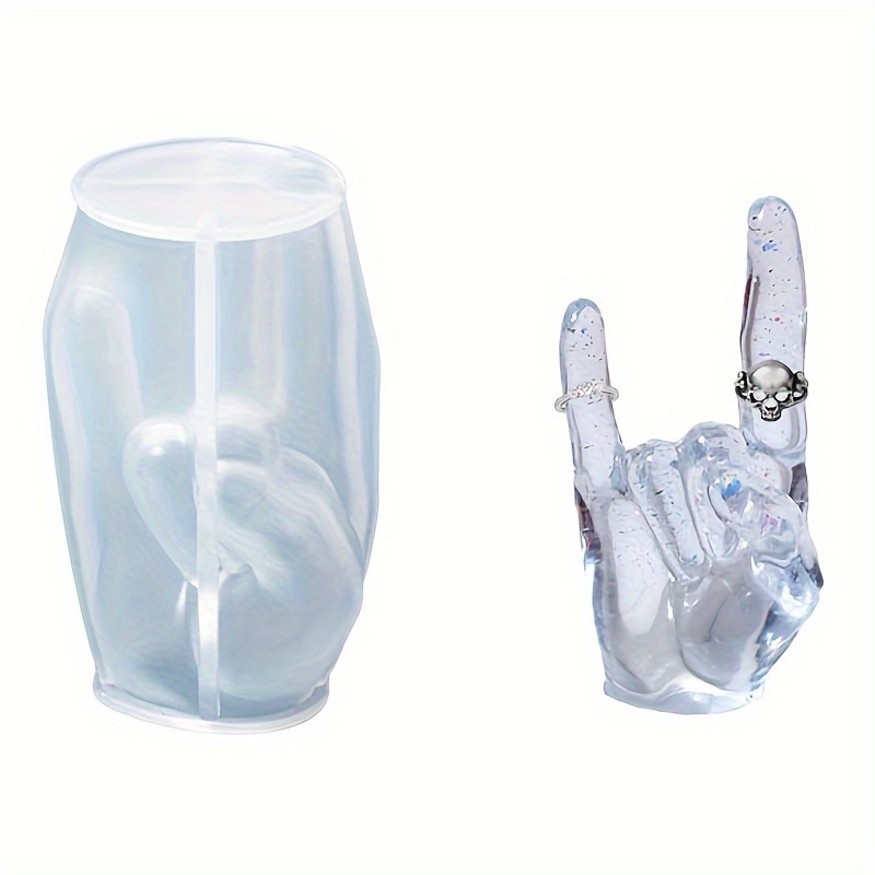 1pc Large Rock Gesture Silicon - Candle Making Class ulasan dan harga
