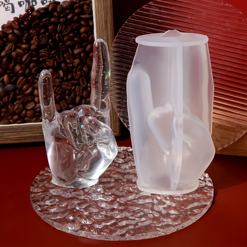 1pc Large Rock Gesture Silicon - Candle Making Class ulasan dan harga