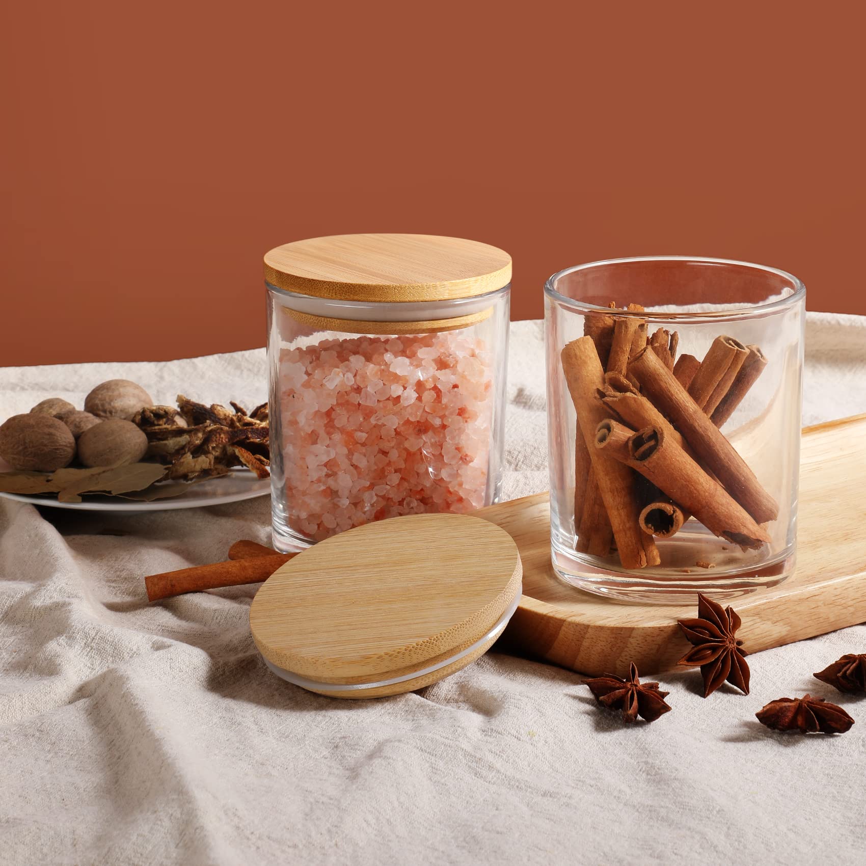 6 Pack Candle Jars with Lids E - Candle Making Glass ulasan dan harga
