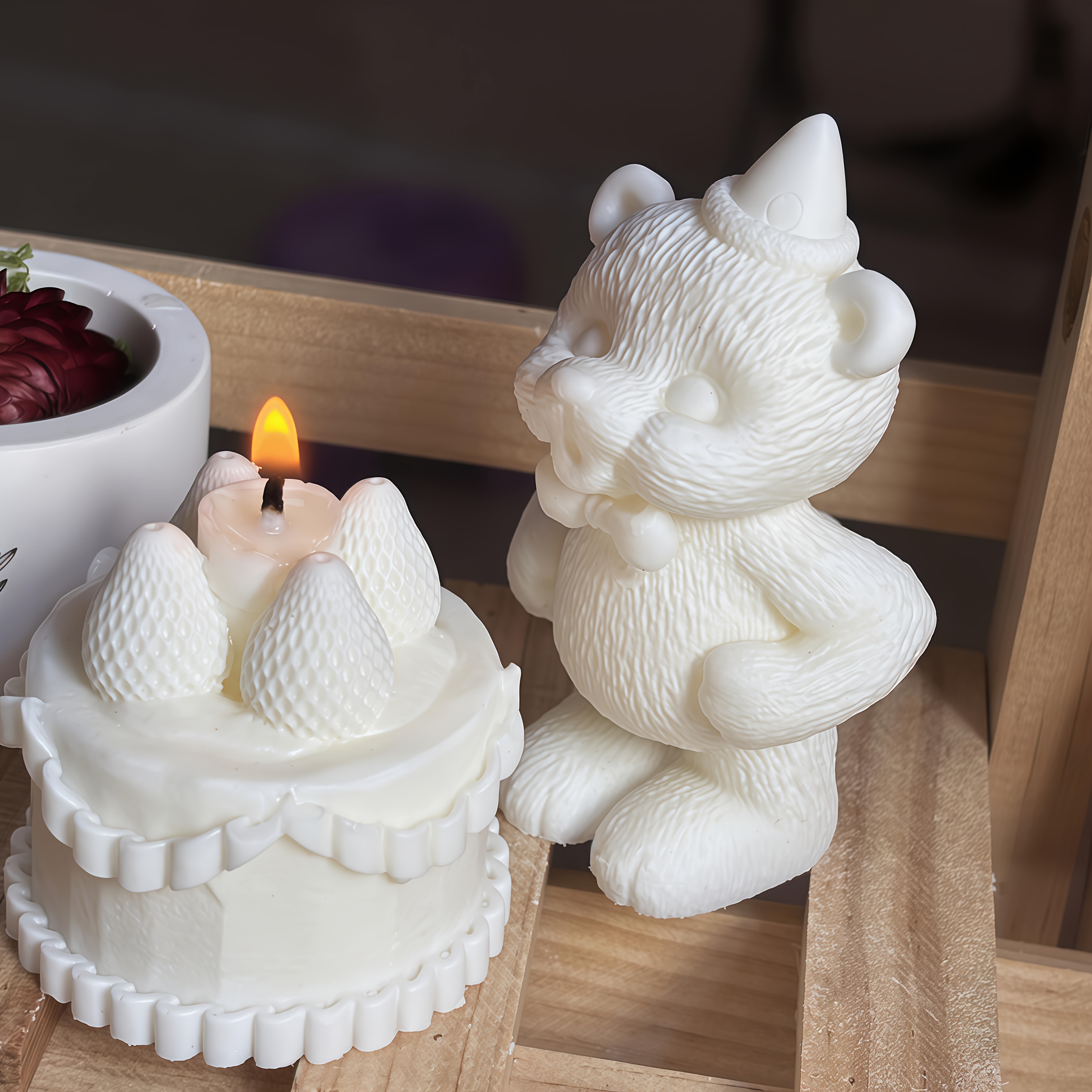 DNEJIU Cute Bear Silicone Mold - Candle Mold Silicone ulasan dan harga