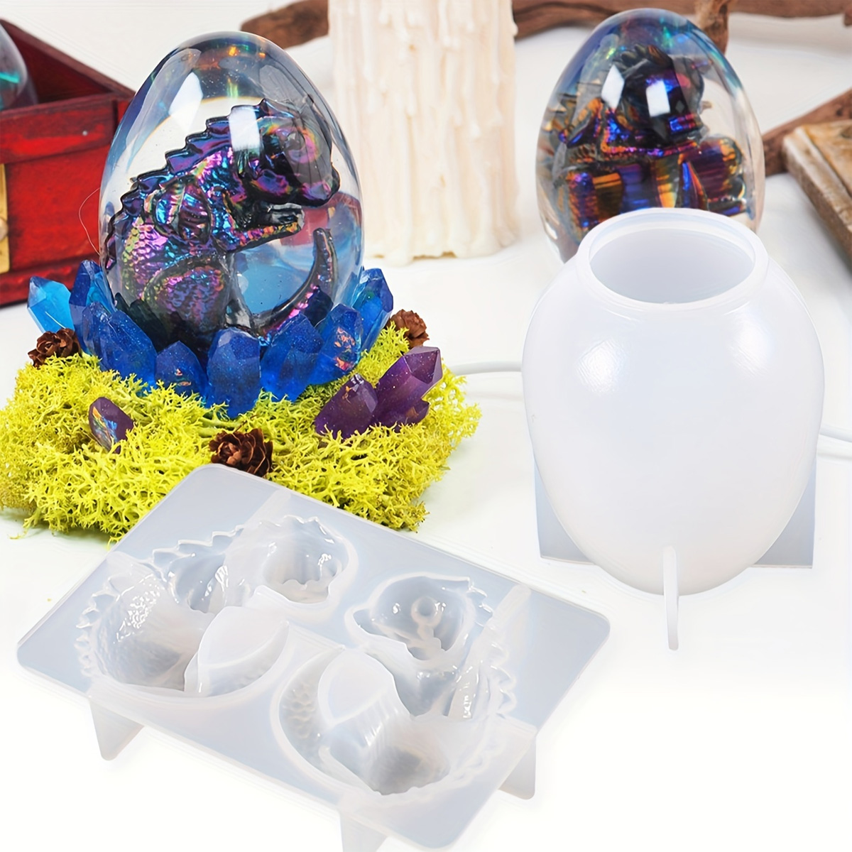 Silicone Dragon Egg Molds, 2-P - Candle Making Things ulasan dan harga