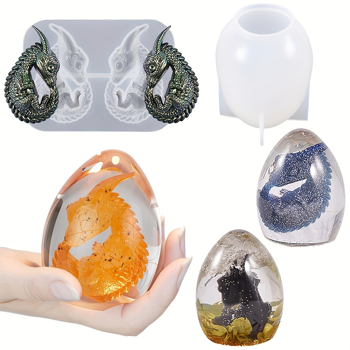 Silicone Dragon Egg Molds, 2-P - Candle Making Things ulasan dan harga