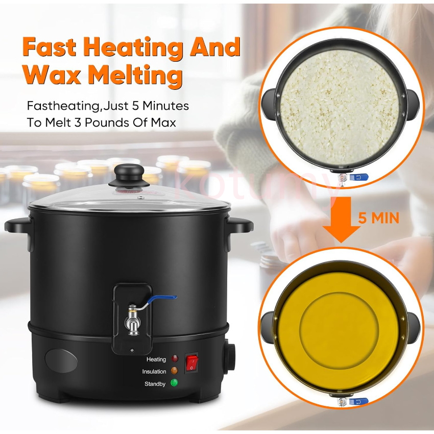 6L Small  Wax Melter Paraffin  - Candle Making Machine ulasan dan harga