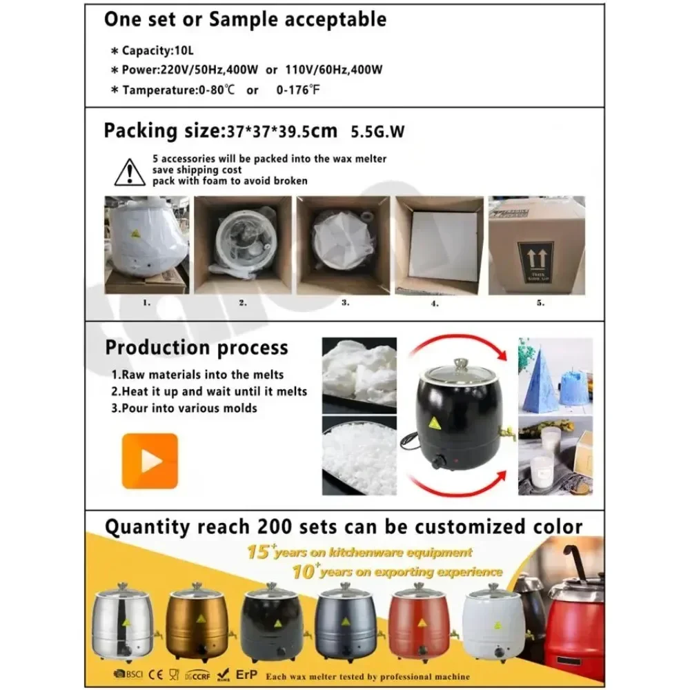 Electric Melting Candle Wax Me - Candle Making Machine ulasan dan harga