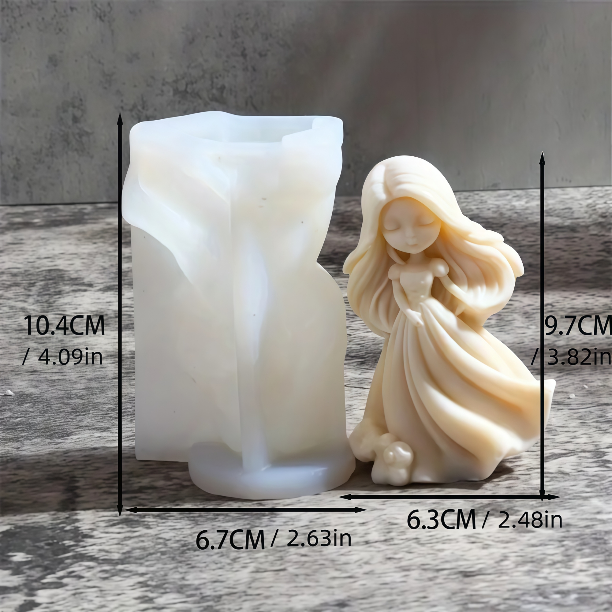 3D Sweet Princess Doll Silicon - Candle Making Books ulasan dan harga