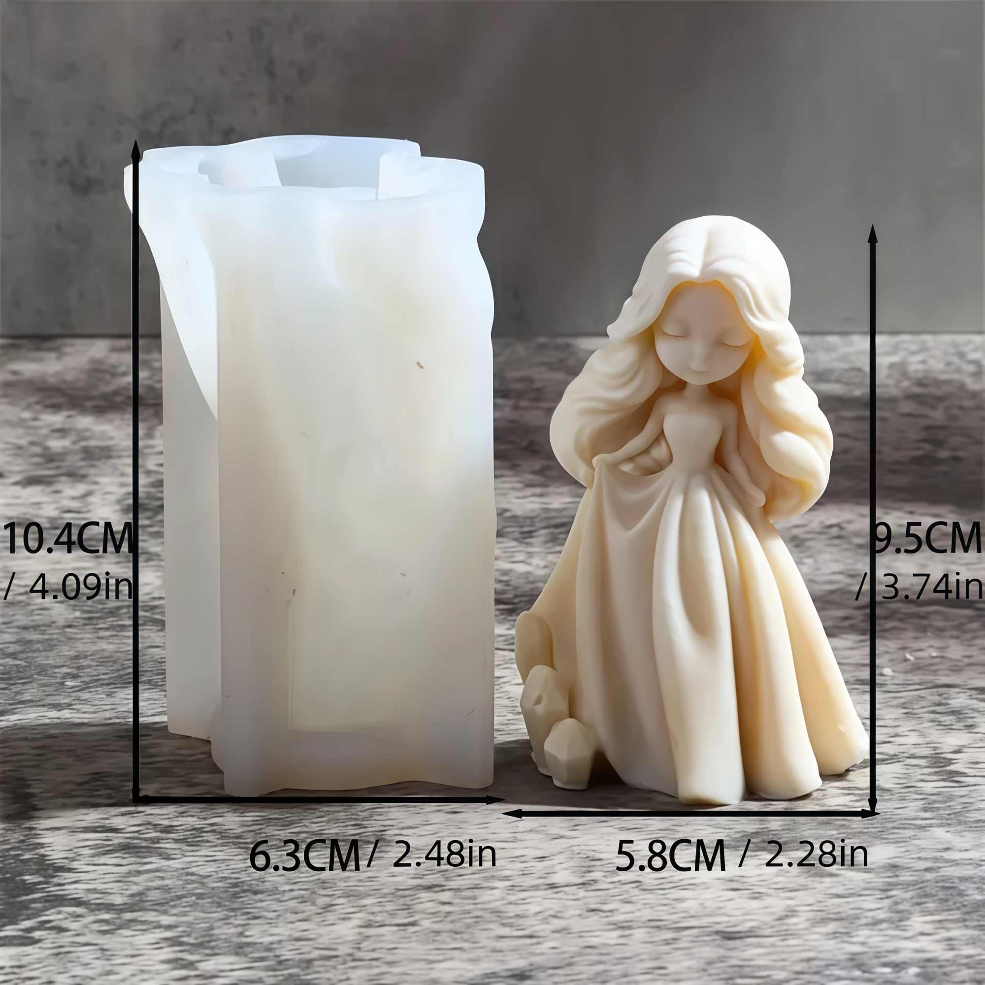 3D Sweet Princess Doll Silicon - Candle Making Books ulasan dan harga