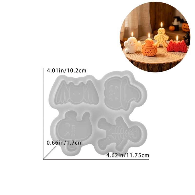 4-cavity silicone resin mold s - Candle Mold Silicone ulasan dan harga
