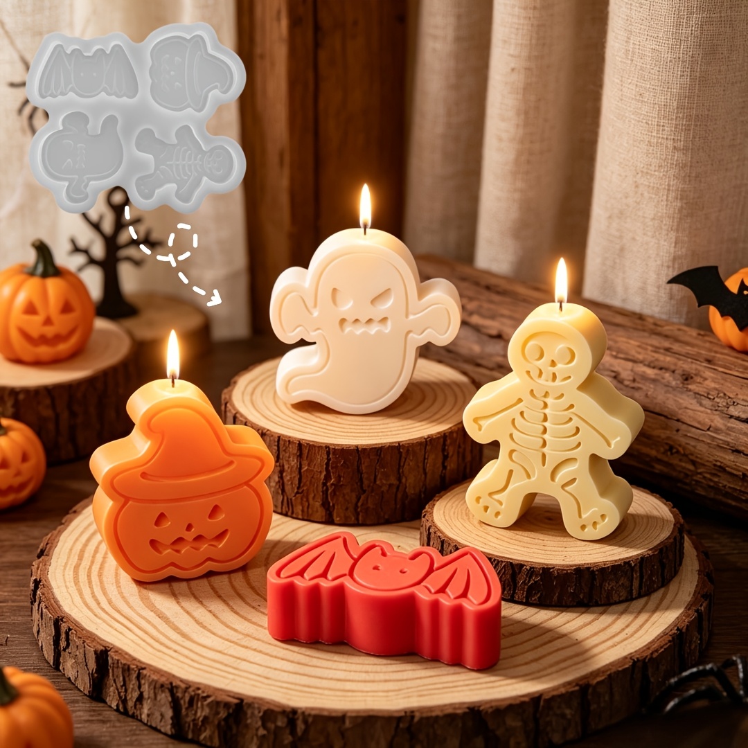4-cavity silicone resin mold s - Candle Mold Silicone ulasan dan harga